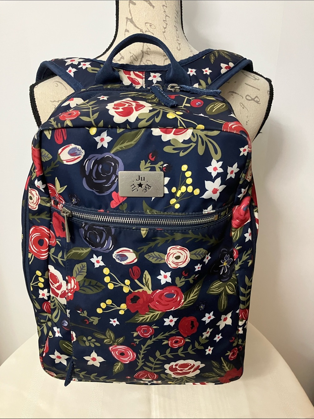 Ju-Ju-Be Ballad Backpack w/Changing Pad in Midnight Posy